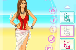 美丽的沙滩换装