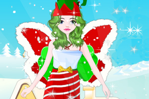 圣诞靓丽女孩