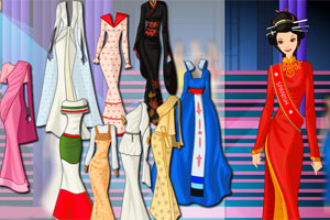 2012传统礼服小姐