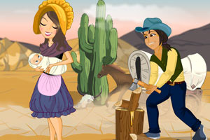 幸福的三口之家