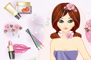 莎拉的婚纱装扮