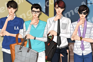 去咖啡馆的男生