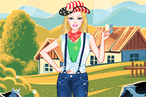 芭比的西部牛仔风格