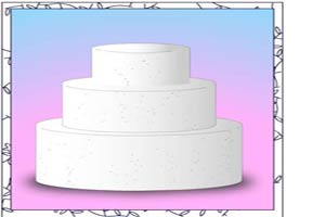 装扮彩色婚礼蛋糕