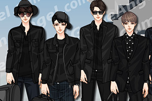 韩版男士黑色系