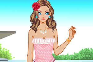 漂亮的泳装女孩