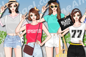 篱笆外的萌女孩