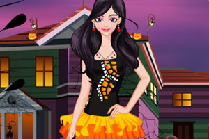 女孩的万圣节之夜