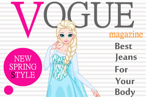 艾尔莎时尚杂志封面