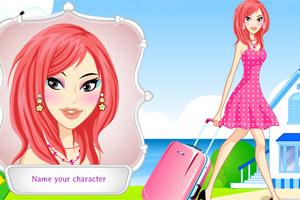 女导游美容化妆