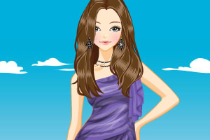 单肩雪纺舞会礼服