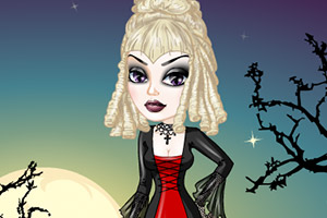 哥特女孩蕾丝连衣裙