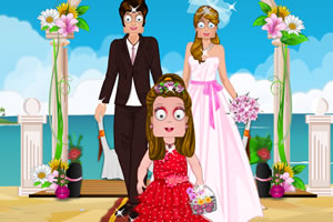 宝宝佐伊在婚礼派对