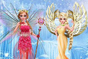 冰雪姐妹做天使