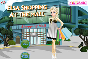 艾尔莎在商场购物