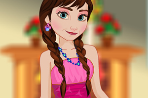 安娜的圣诞节装扮