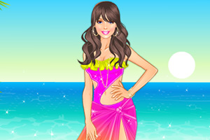 海边的时尚女孩