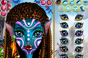 打扮阿凡达美女