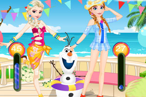 冰雪姐妹比基尼大赛