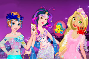 迪士尼公主的游行