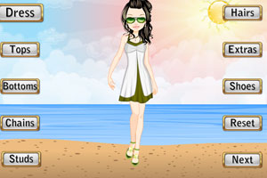 可爱的冲浪女孩