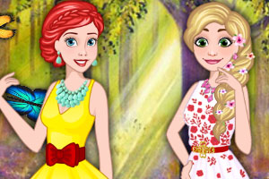 迪士尼公主去春游