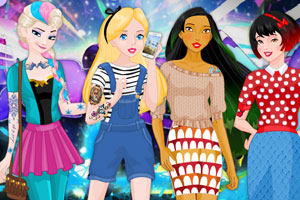 迪士尼公主的纹身