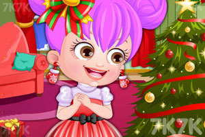 可爱宝贝圣诞节装扮