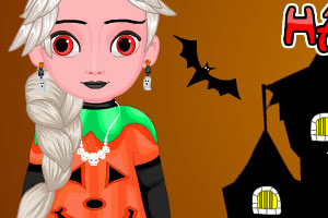 艾莎万圣节装扮