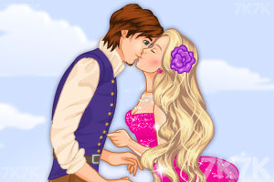 长发公主甜蜜的吻