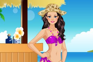 美女海滩封面照