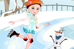艾莎去溜冰