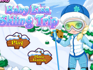 宝宝Elsa去滑雪