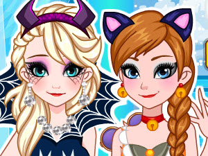 冰雪姐妹万圣节换装